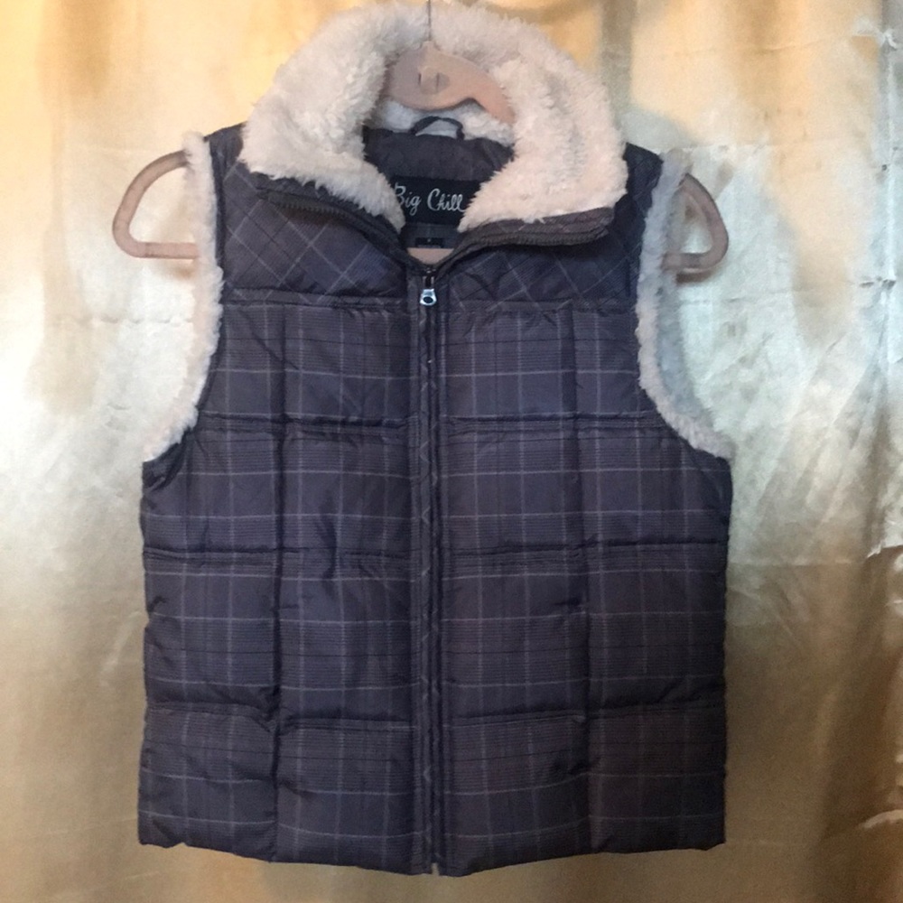 Grey winter vest